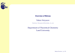 Overview of Molcas