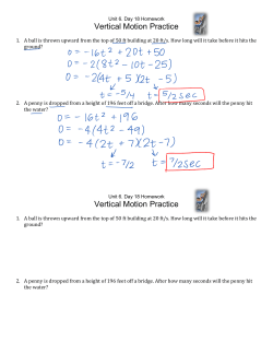 Day 18 - Vert. Mo. Day 2 HW KEY