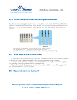 Does a faint line still mean negative results?