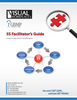 5S Facilitator`s Guide - Visual Workplace, Inc.
