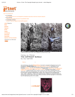 Cariou vs. Prince: THE COPYRIGHT BUNGLE by Joy