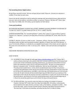 The Something Rotten! Digital Lottery