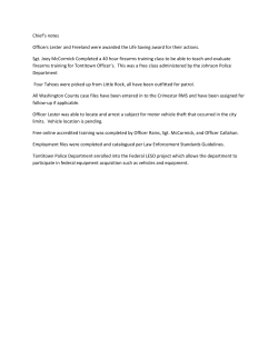 08-a Police Report - City of Tontitown, Arkansas