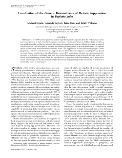 Localization of the Genetic Determinants of Meiosis Suppression in