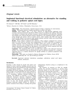 Implanted functional electrical stimulation: an alternative for standing
