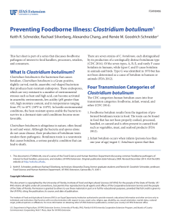 Preventing Foodborne Illness - Suwannee County Extension Office