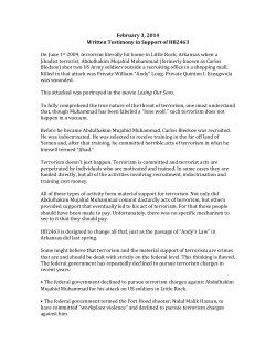 February 3, 2014 Written Testimony in Support of HB2463 On June