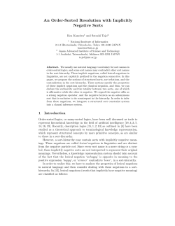 An Order-Sorted Resolution with Implicitly Negative Sorts
