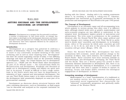Arturo Escobar and the Development Discourse: An Overview