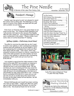 - Lake Pine Colony Club