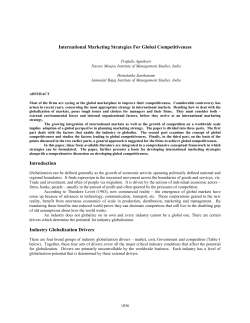 International Marketing Strategies For Global Competitiveness