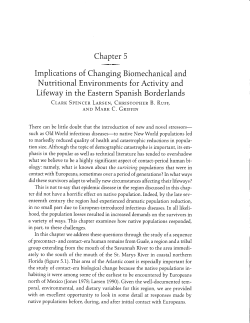 Nutritional Environments for Activity and