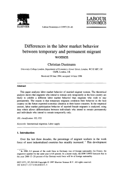 LABOUR ECONOMICS Differences in the labor market
