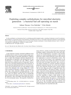 Exploiting complex carbohydrates for microbial electricity generation