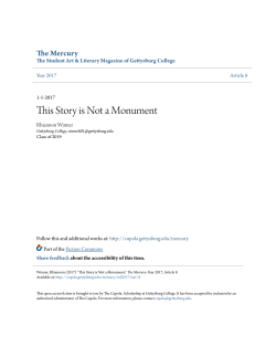 This Story is Not a Monument - The Cupola: Scholarship at
