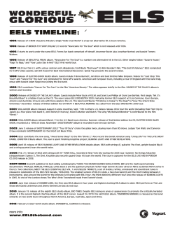 eels timeline - Vagrant Records