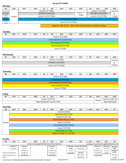 Monday Tuesday Wednesday Thursday Friday Saturday Sunday