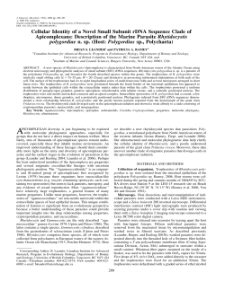 Leander and Ramey - Department of Marine and Coastal Sciences