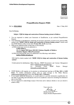 PQ Document for Design and Construction of Biomass Heating
