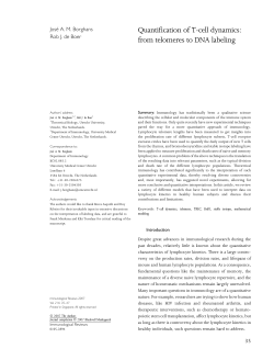 Quantification of T-cell dynamics: from telomeres to DNA labeling