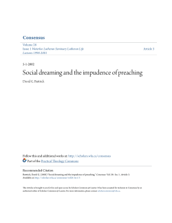 Social dreaming and the impudence of preaching
