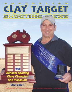 Cover -AUG 06 - Australian Clay Target Association