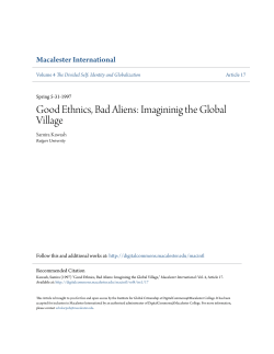Good Ethnics, Bad Aliens - DigitalCommons@Macalester College