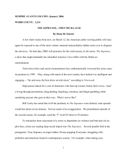 January Edition - Order Sons of Italy in America