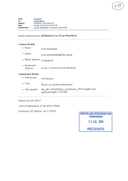 Untitled - Queensland Redistribution Commission