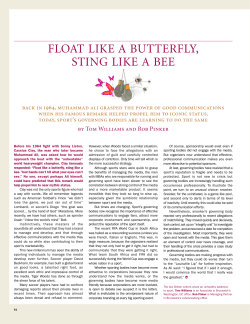 FloaT like a buTTeRFly, sTing like a bee