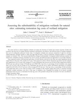 Assessing the substitutability of mitigation wetlands for