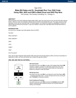 157-30: Make Bill Gates and Dr. Goodnight Run Your SAS® Code