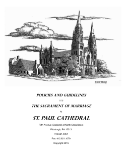 thE SACRAMENt OF MARRiAGE