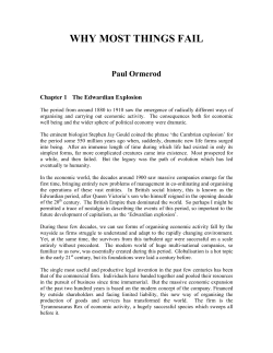 first - Paul Ormerod