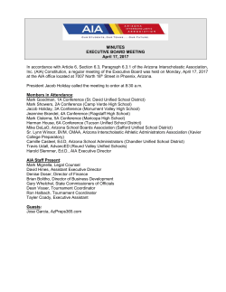 Executive Board Meeting Minutes - April 17, 2017
