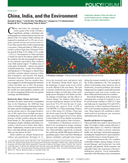 China, India, and the Environment