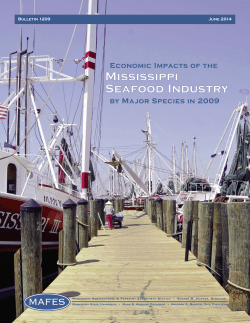 Economic Impacts of the Mississippi Seafood Industry by Major