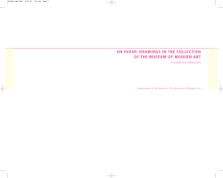 ON PAPER: DRAWINGS IN THE COLLECTION OF THE MUSEUM
