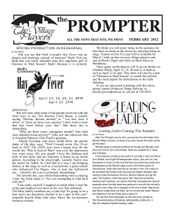 february 2012 - The Village Players