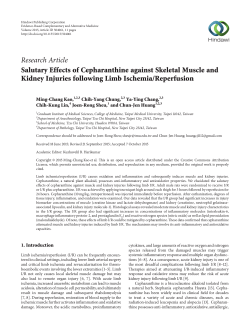 Salutary Effects of Cepharanthine against Skeletal Muscle and