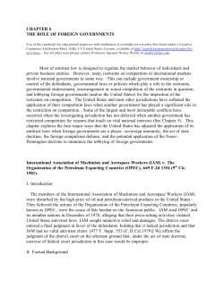 Chapter Six - The Role of Foreign Governments