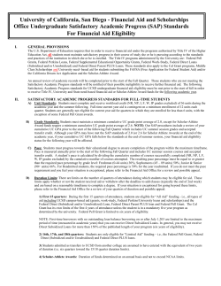 Financial Aid Office - University of California San Diego