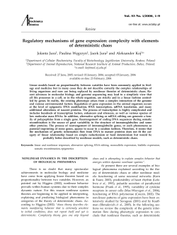 Regulatory mechanisms of gene expression: complexity with