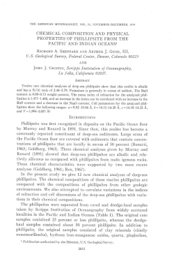 CHEMICAL COMPOSITION AND PHYSICAL PROPERTIBS OF