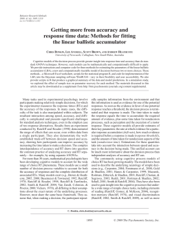 Methods for fitting the linear ballistic accumulator