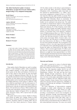 PDF available - British Arachnological Society