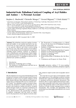 Industrial-Scale Palladium-Catalyzed Coupling of Aryl Halides and