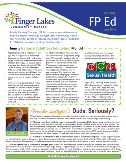 June is National Adult Sex Education Month!