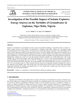 Investigation of the Possible Impact of Seismic Explosive Energy