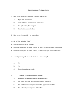 Basic computer Test questions